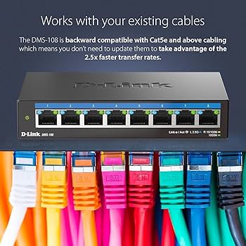 Amazon.com: D-Link 8-Port 2.5GB Unmanaged Gaming Switch with 8 x