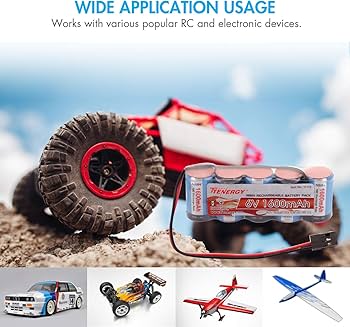 Amazon.com: Tenergy 2 Pack Receiver Battery, 6V NiMH Rechargeable