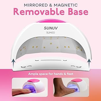 Amazon.com : SUNUV SUN2C UV Light for Nails, UV LED Nail Lamp with