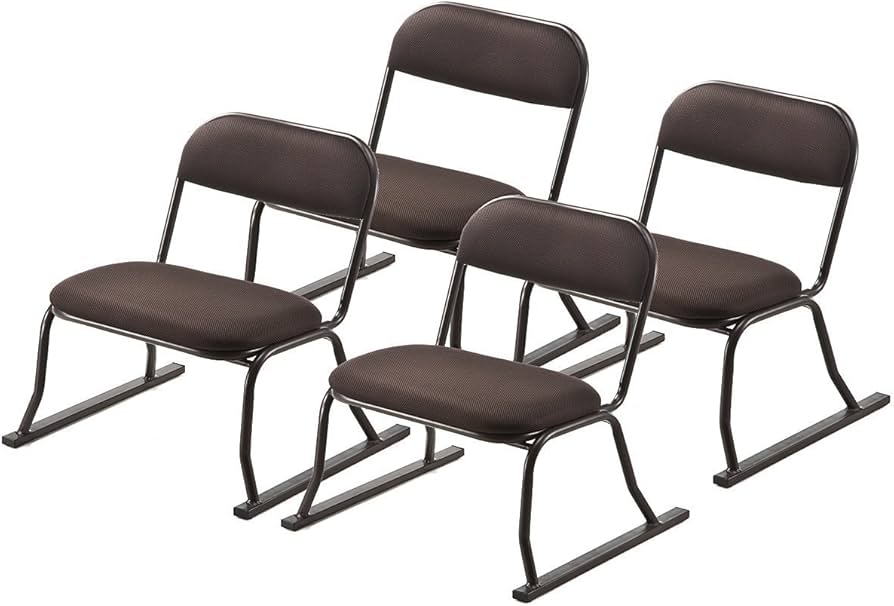 Amazon｜サンワダイレクト 座敷椅子 4脚セット 正座椅子 和室