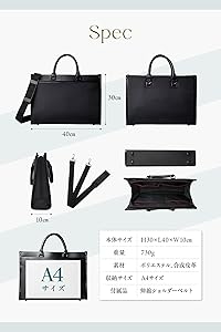 Amazon.co.jp: GLEVIO（グレヴィオ）ビジネスバッグ メンズ ブラック