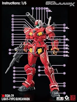 Amazon | (HG 1/144 GQuuuuuuX 軽キャノン/セイラ専用軽キャノン用) HG