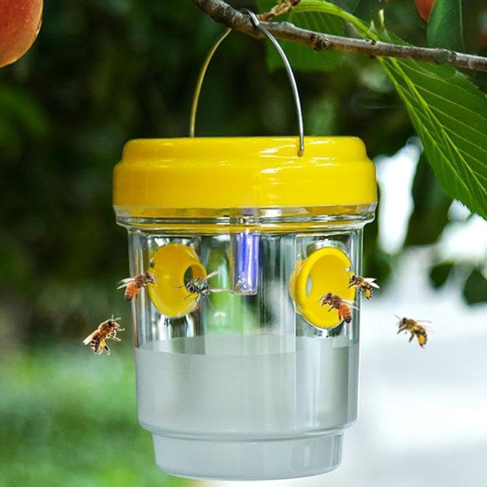 Amazon.co.jp: Dtharen ソーラーミツバチトラップ、ソーラーハチ