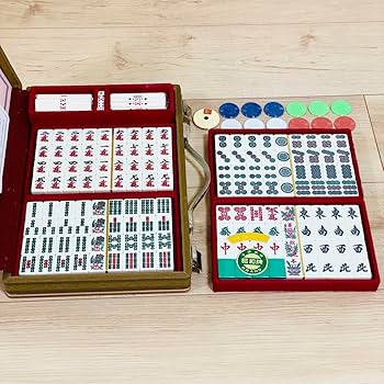 Amazon | ミズノ丸一 牌 麻雀牌 背緑牌 丸一家紋牌 トランプ証紙付