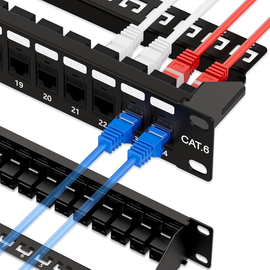 Amazon.co.jp: Iwillink 24ポート RJ45 パッチパネル 1U スルー