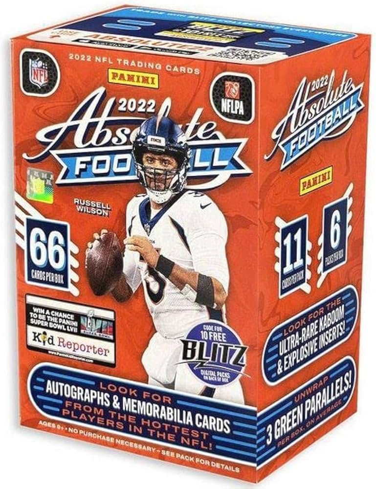 Amazon.com: 2022 Panini Absolute NFL Football Blaster Box - Look