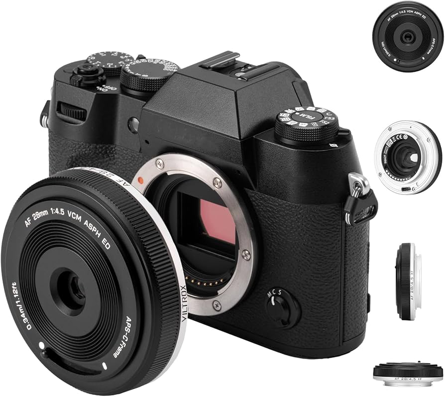 Amazon.com : VILTROX 28mm F4.5 Ultra-Thin Pancake Lens X-Mount