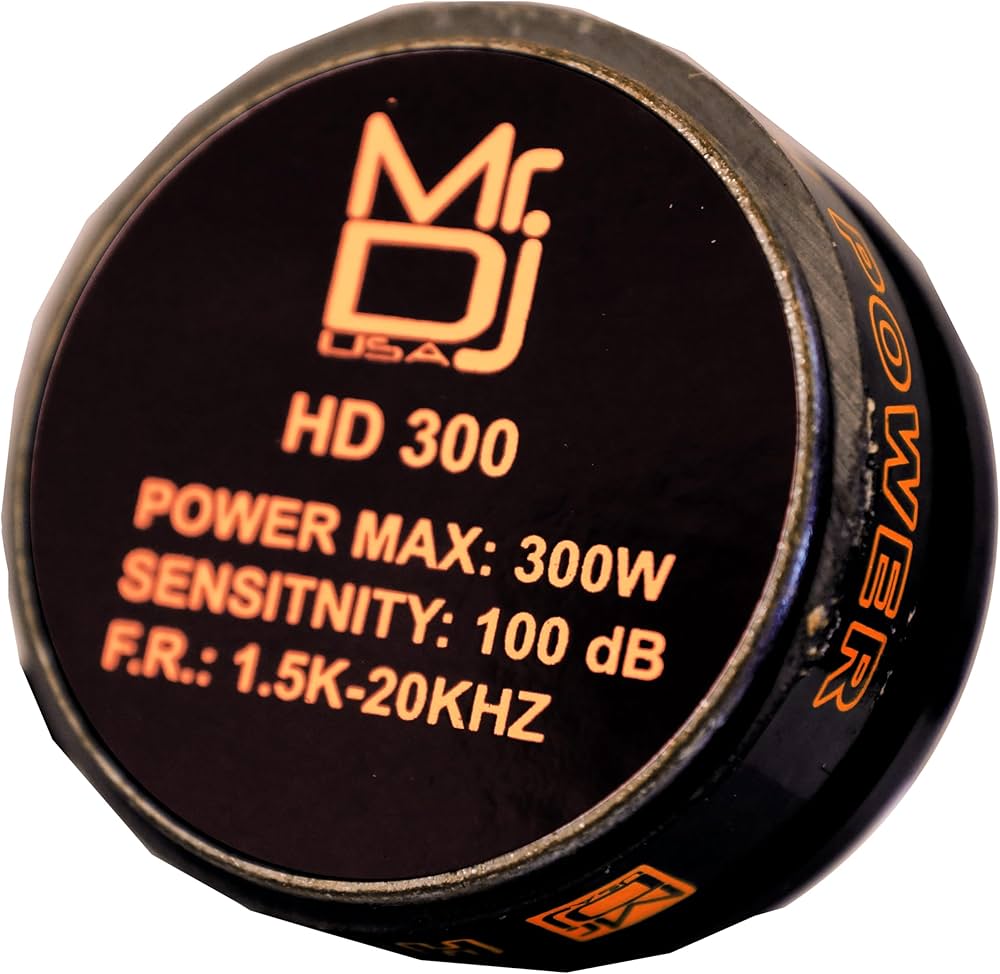 Amazon.com: Mr. Dj USA HD300 Titanium DJ Compression Screw-on Horn