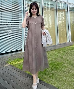 Amazon.co.jp: [リフレクト] マキシ・ロングワンピース 【夏 一枚で