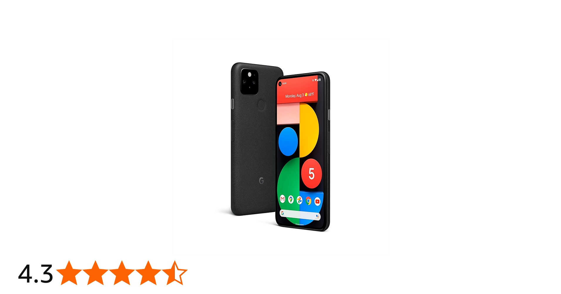 Amazon | Google Pixel 5 5G 128GB 8GB RAM US Version - Just Black