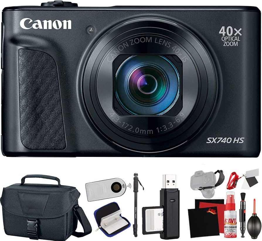 Amazon Canada: Canon PowerShot SX740 HS Digital Camera (Black