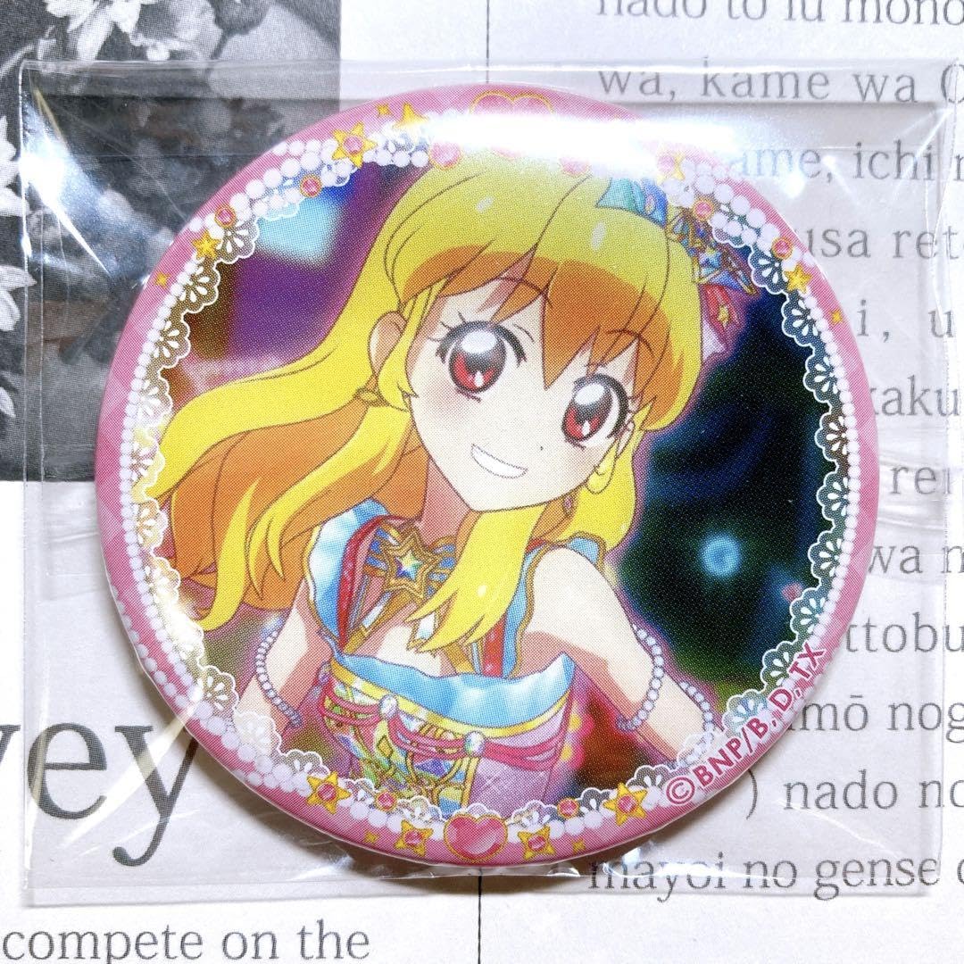 アイカツ 星宮いちご いちごだらけ缶バッジ バースデー キラキラver 36