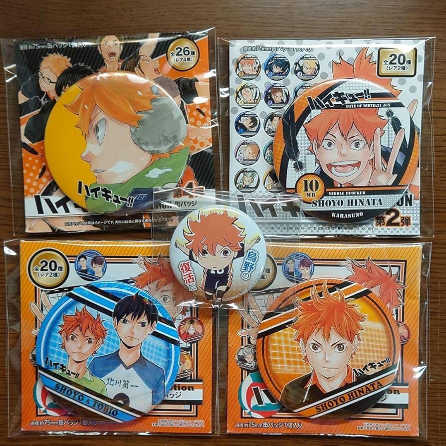 Amazon.co.jp: ハイキュー 日向翔陽 コレクション缶バッジ 原作缶