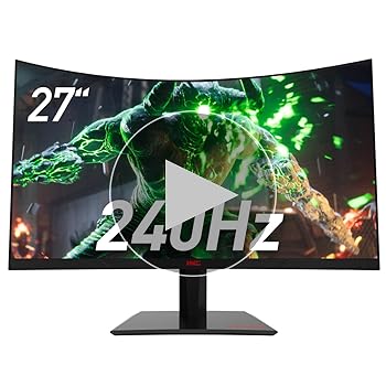 Amazon.co.jp: HKC 27インチの 曲面、高ブラシ240Hz 144Hz互換 COD推奨