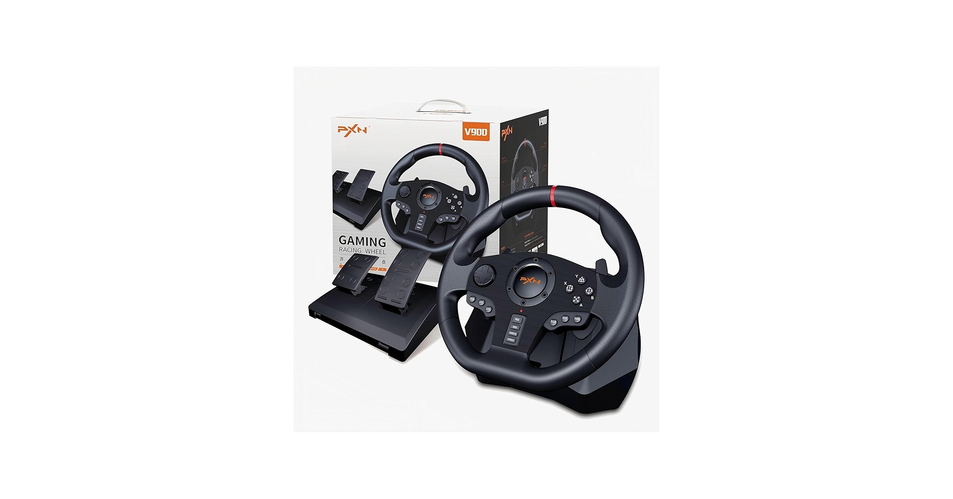 Amazon.com: PXN V900 Gaming Steering Wheel - 270/900° Sim Racing