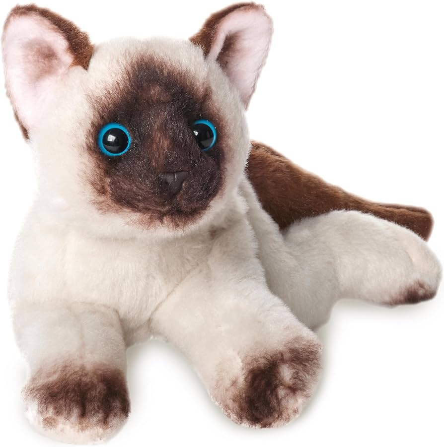 Amazon.com: Bearington Lil' Cleo Siamese Cat Plush - Cat Stuffed