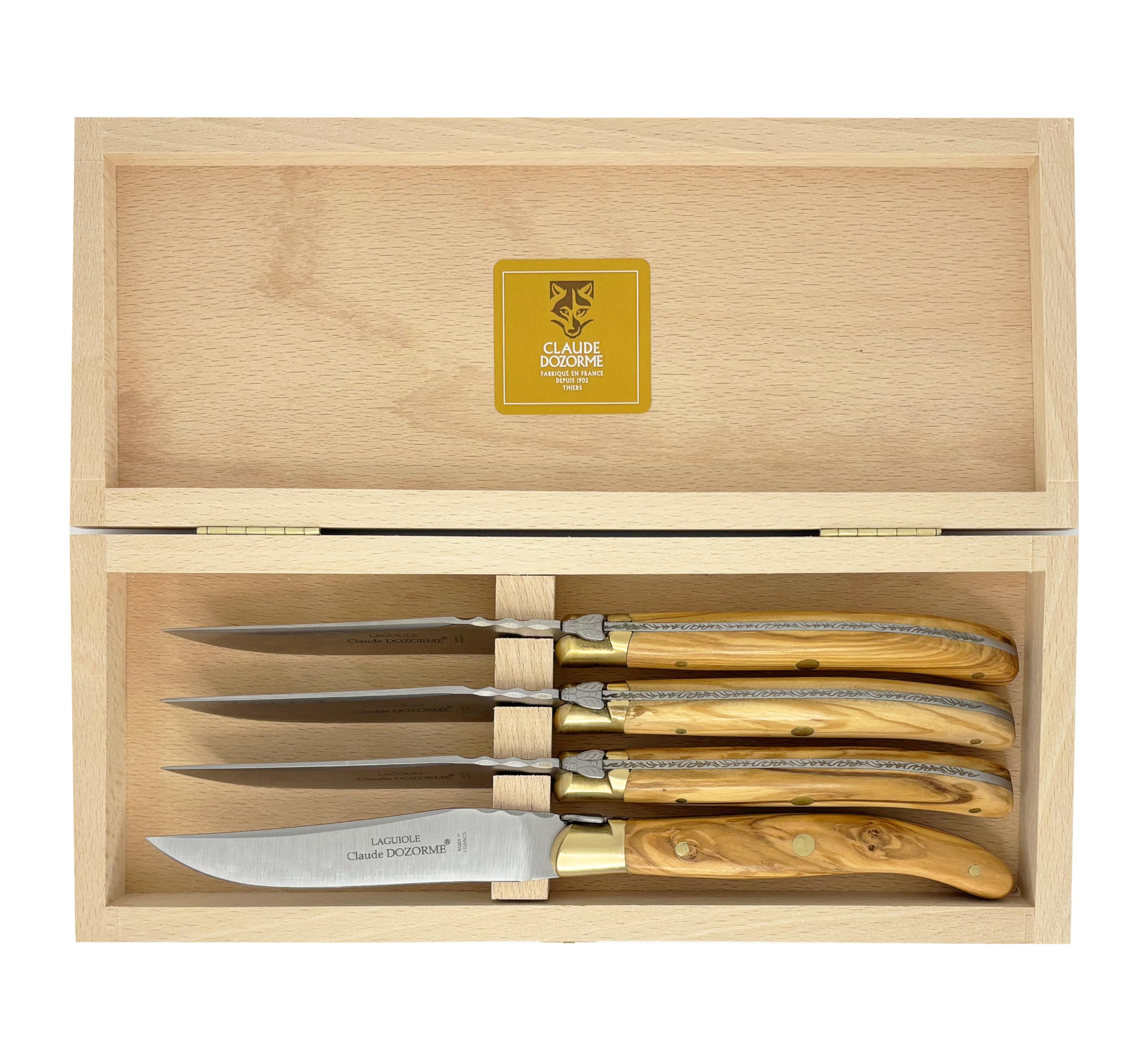 Amazon.com: Claude Dozorme Laguiole Steak Knives, 4-Piece Set