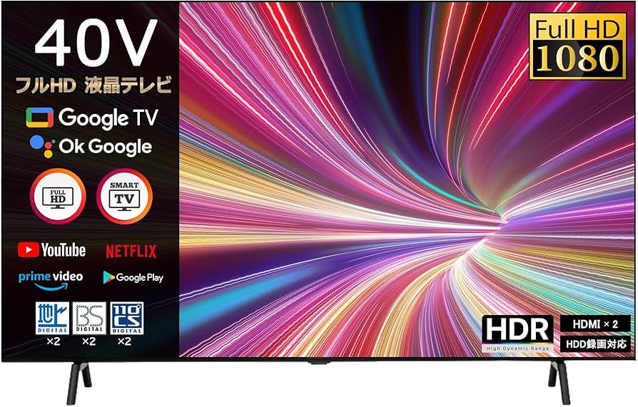 Amazon | [SmartTV] 40インチ フルハイビジョン 液晶テレビ スマート