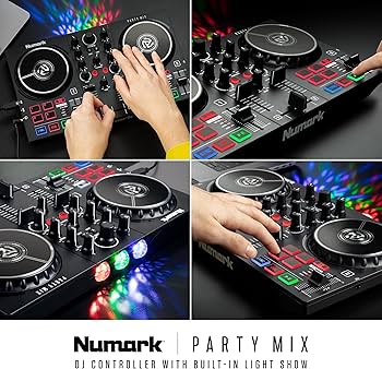 Amazon.com: Numark Party Mix II DJ Controller with Lights, 2 Decks