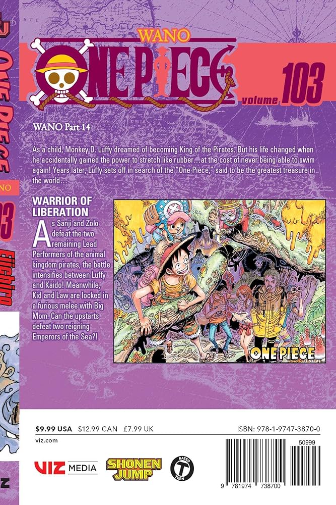 Amazon.com: One Piece, Vol. 103: 9781974738700: Oda, Eiichiro: Books