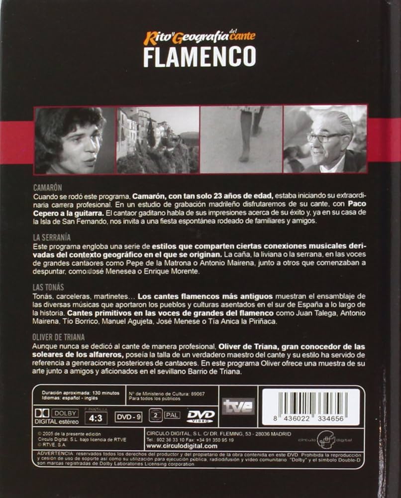 Rito y Geografia del cante flamenco vol. 1 [DVD]: Amazon.es