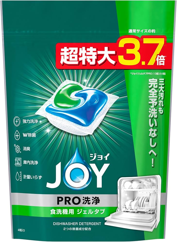 Amazon.co.jp: ジョイ PRO洗浄 食洗機用洗剤 ジェルタブ 48個