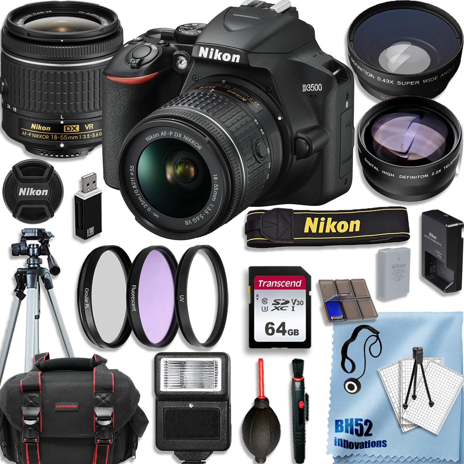 Amazon.com : Nikon D3500 24.2MP Full HD 1080p Video Recording DSLR