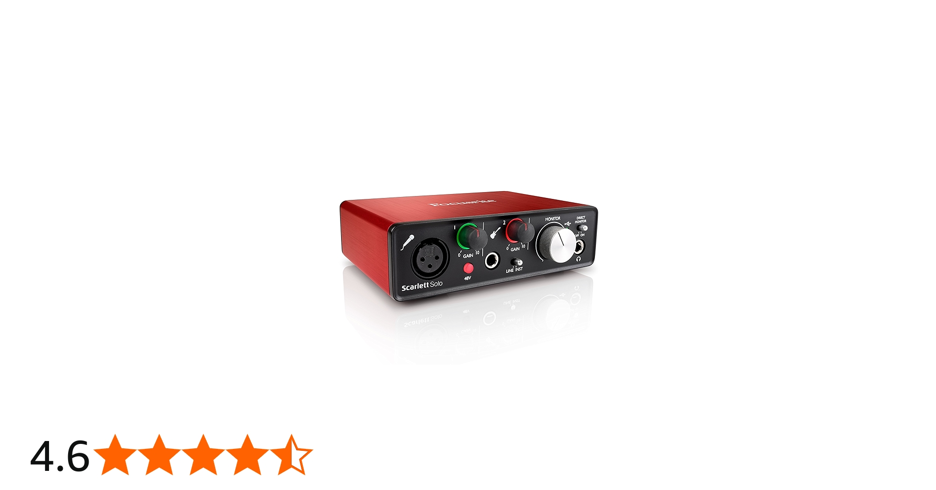 Amazon.co.jp: Focusrite Scarlett Solo G2 2in 2out 24bit 192kHz USB
