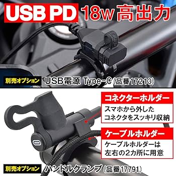 Amazon | デイトナ(Daytona) バイク 充電ケーブル 20cm USB-C & USB-C