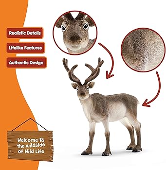 Amazon.co.jp: シュライヒ ワイルドライフ トナカイ フィギュア 14837