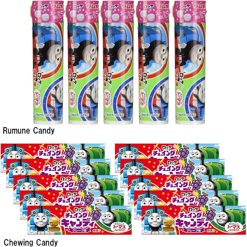 Ninjapo Thomas Candy Assortment Rumune Candy 5Pcs And Chewing