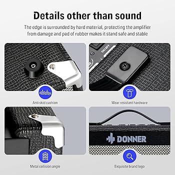 Amazon.co.jp: Donner ギターアンプ 20W クリーンとドライブ2