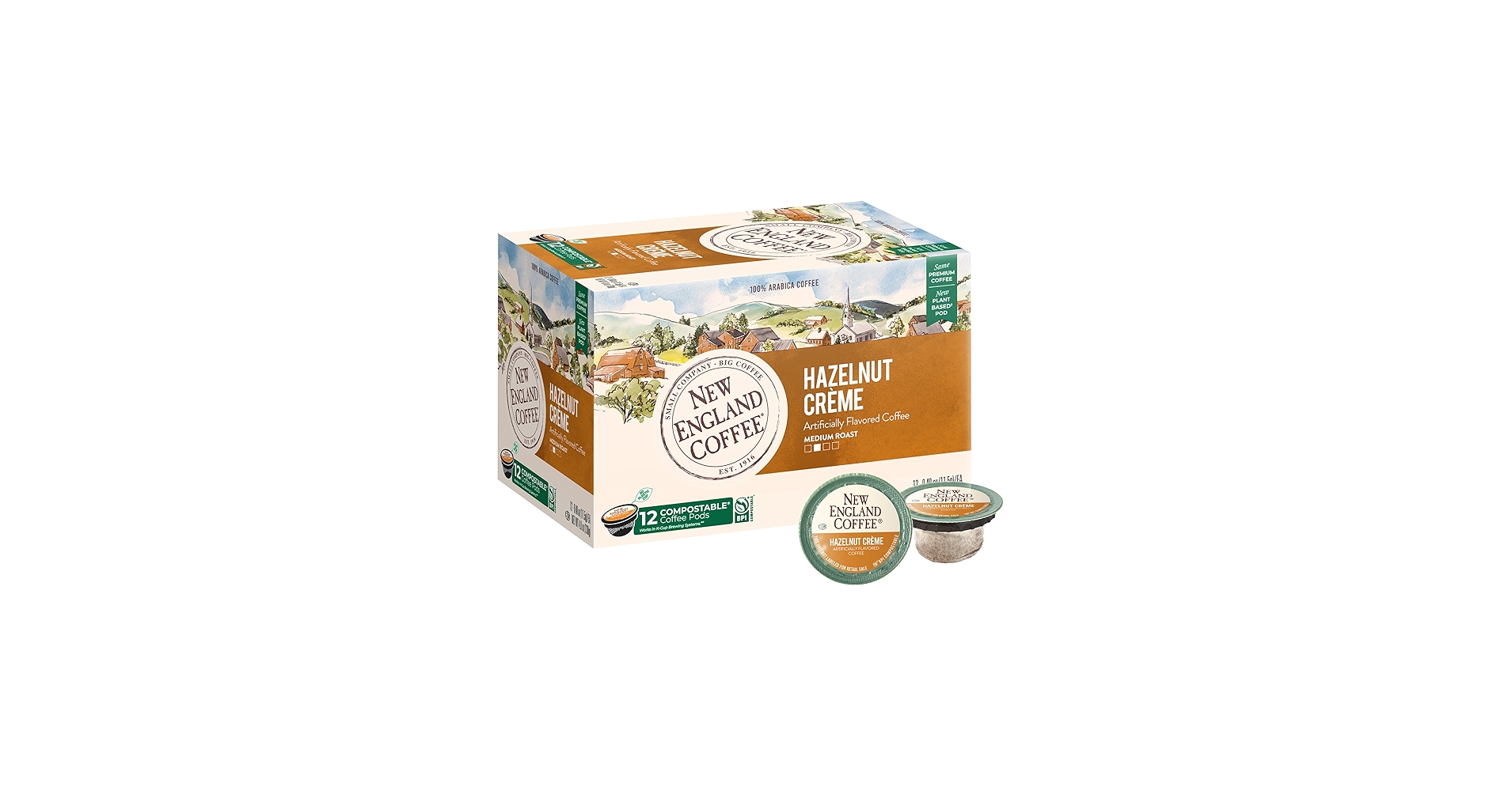 Amazon.com: New England Coffee Hazelnut Crème Medium Roast Single