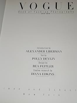 Vogue Book of Fashion Photography 1919-1979: Polly devlin