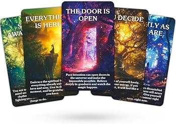 Amazon.co.jp: EMPATHSOULの神秘的な魅惑の森のオラクルカード、自然の