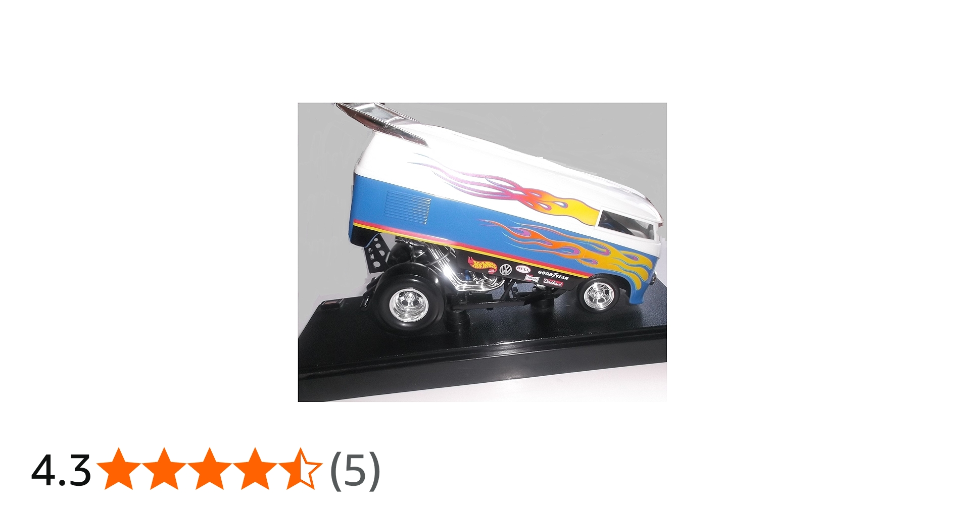 Amazon.co.jp: CUSTOMIZED VW DRAG BUS * White & Blue * 1:18 Scale