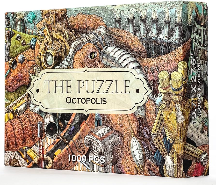 Amazon.com: HUNGRY MINDS Octopolis 1000 Piece Jigsaw Puzzle for