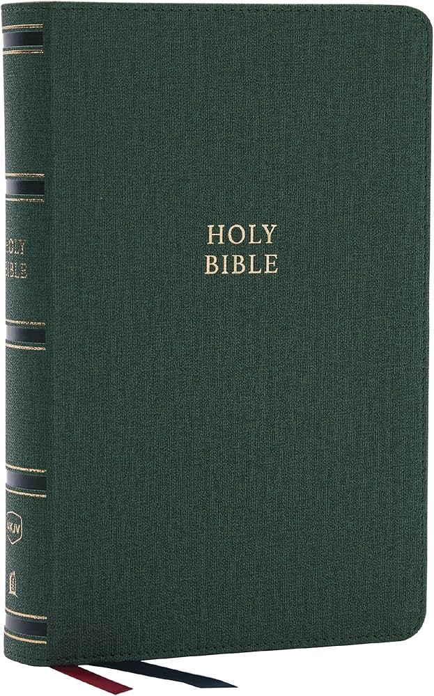 NKJV, Single-Column Reference Bible, Verse-by-verse, Green