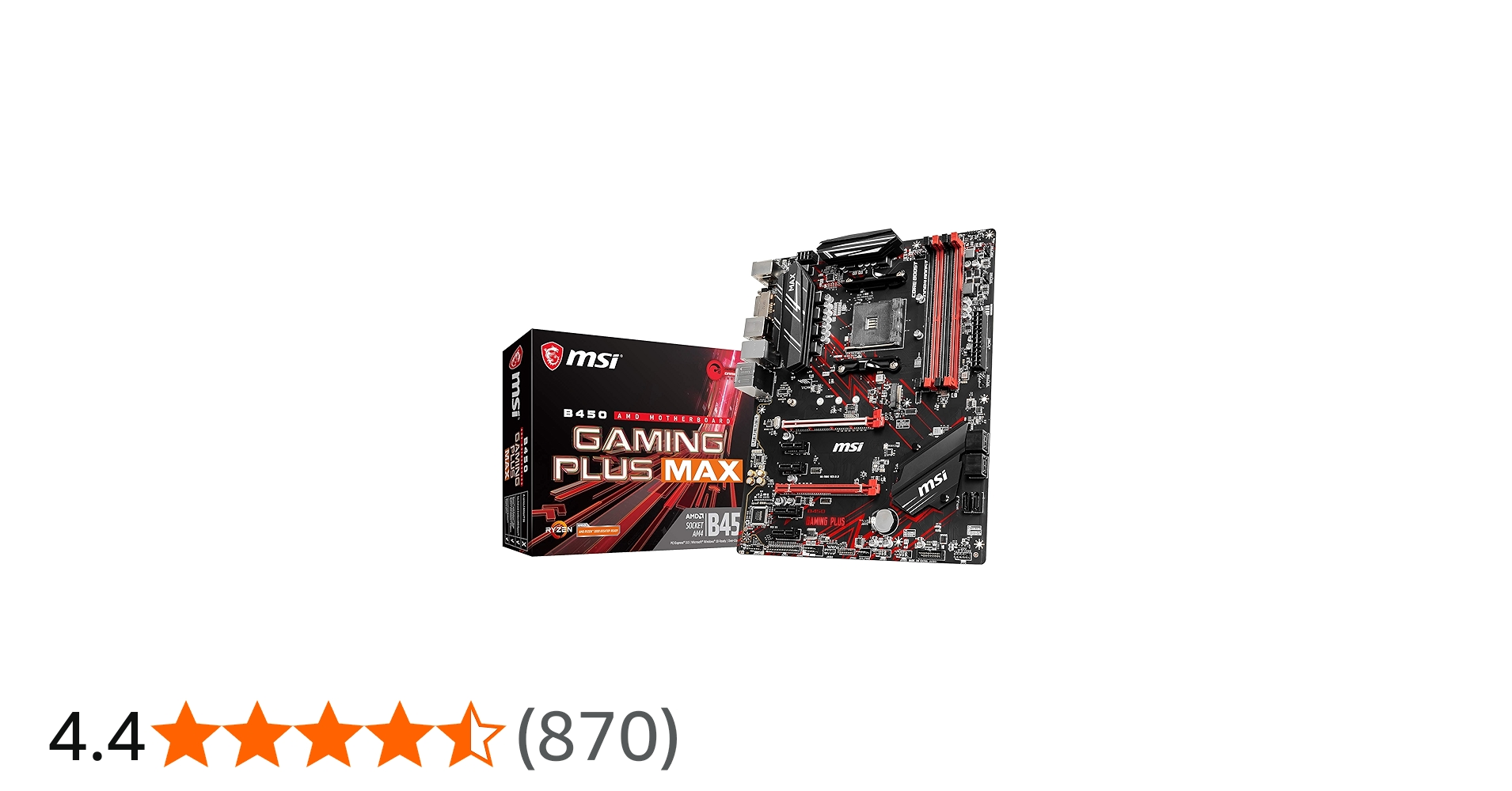 Amazon | MSI B450 GAMING PLUS MAX ATX マザーボード MB4821 | MSI