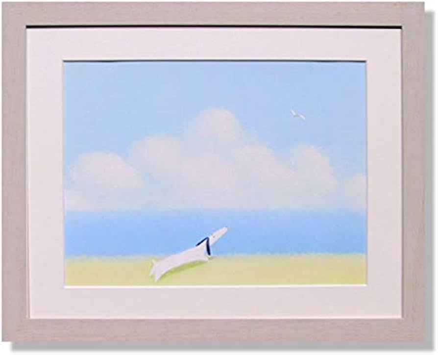 Amazon.co.jp: 絵画 葉祥明（ ようしょうめい ）・海を見ていた