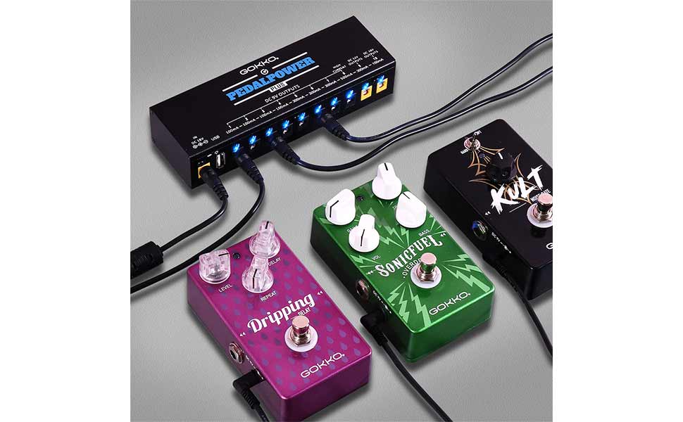 Amazon | GOKKO AUDIO パワーサプライ エフェクターペダル用 エレキ