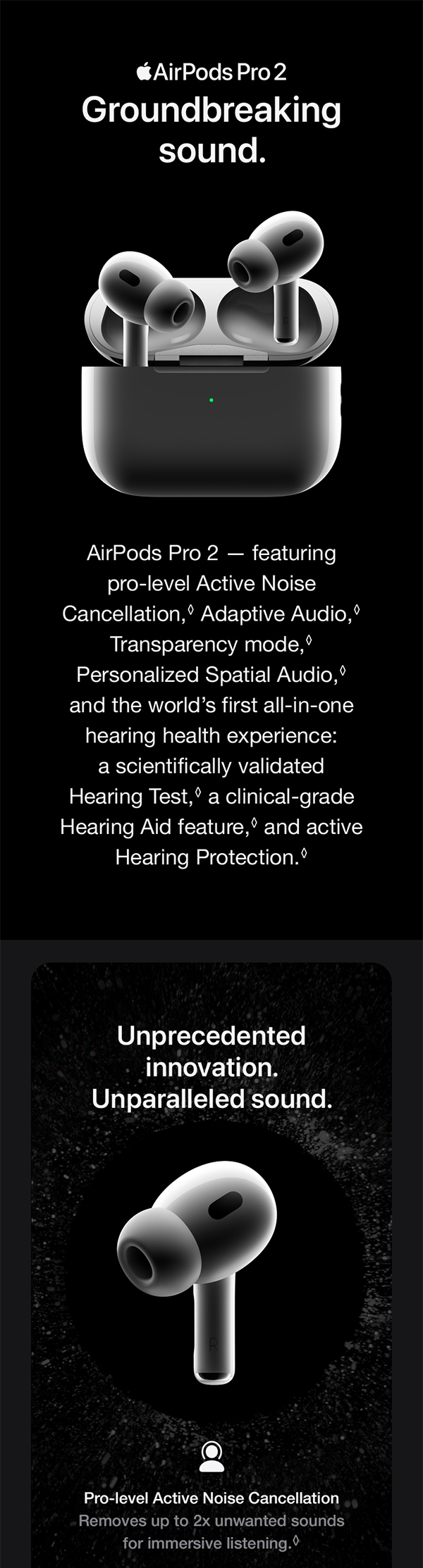 Amazon.com: Apple AirPods Pro 2 Wireless Earbuds, Active Noise