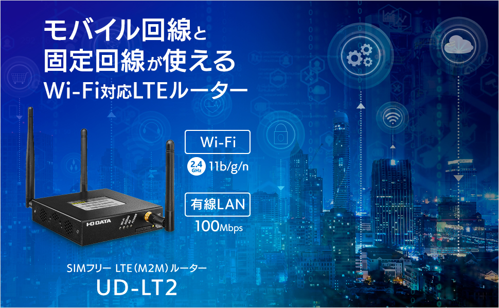 Amazon.co.jp: IODATA LTEルーター simフリー ハイブリッドLTE(M2M