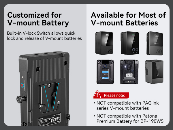 Amazon.com: SmallRig V Mount Battery Adapter Plate with PD 65W USB