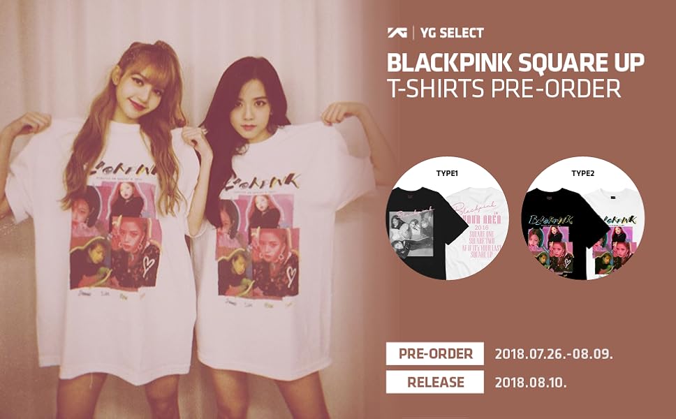 Amazon.co.jp: 【YG公式】(2次予約)SQUAREUP BLACKPINK T-SHIRTS TYPE