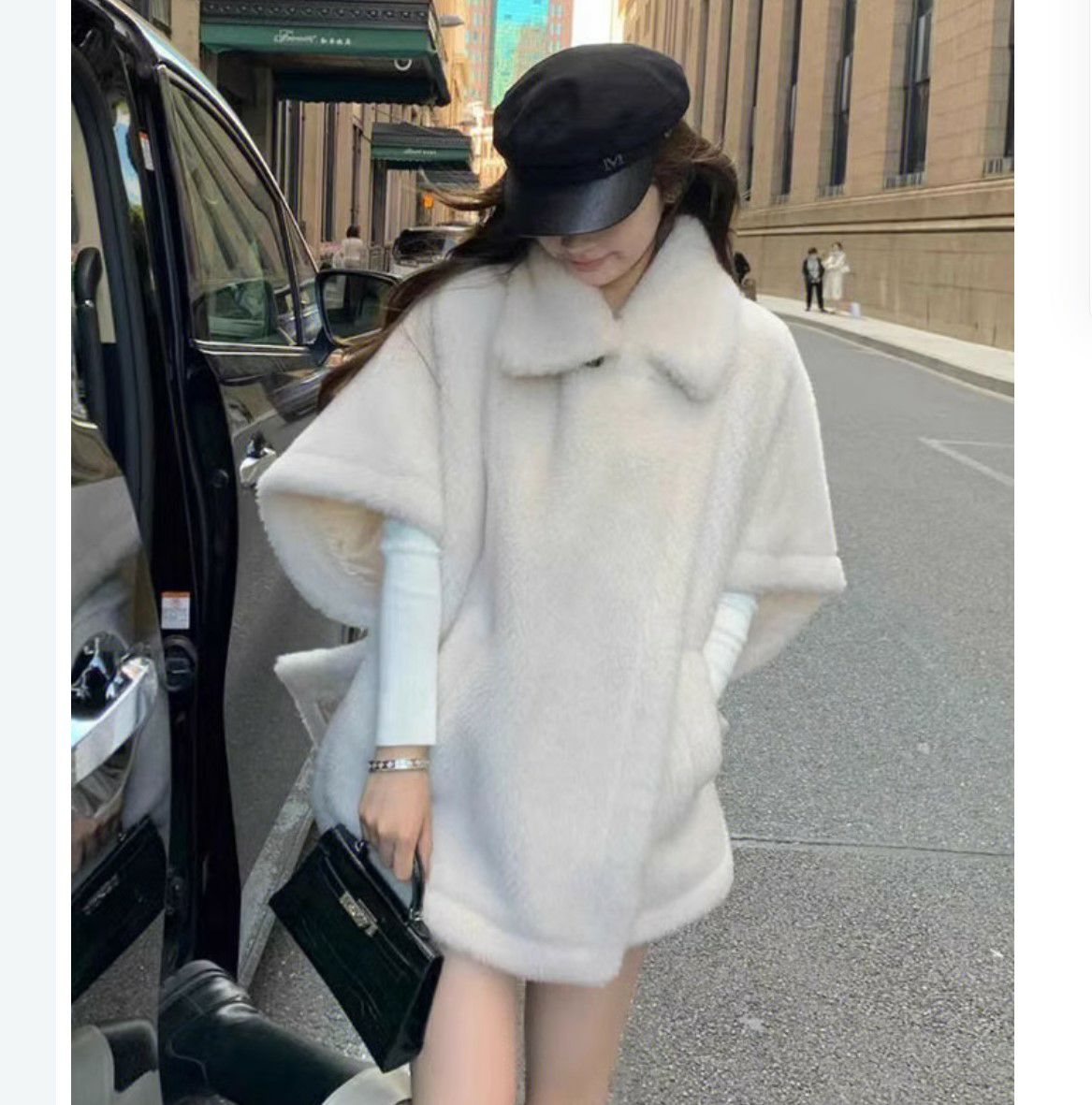 一部即納 7color WOOL ALPACA ケープ ポンチョ コート | LiLiRena