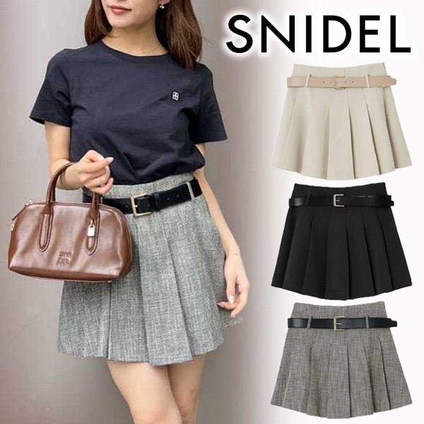 SALE50%OFF】SNIDEL スナイデル プリーツスカショーパン SWFP252135