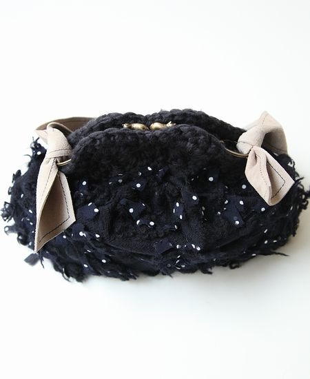 ミナペルホネン mina perhonen lumi ルミ ×hitomi shinoyama がま口バッグ