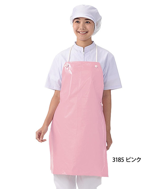 胸当てエプロン(着丈75cm)[KAZEN製品] APK31｜飲食店制服・フード