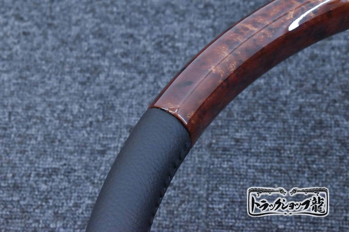 ステアリング 【茶木目】 三菱ふそう 17スーパーグレート/ファイター